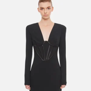 MINI ABITO ATTILLATO CON CORSETTO