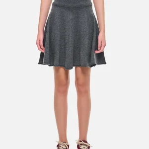 GONNA CORTA PLISSÉ IN CASHMERE